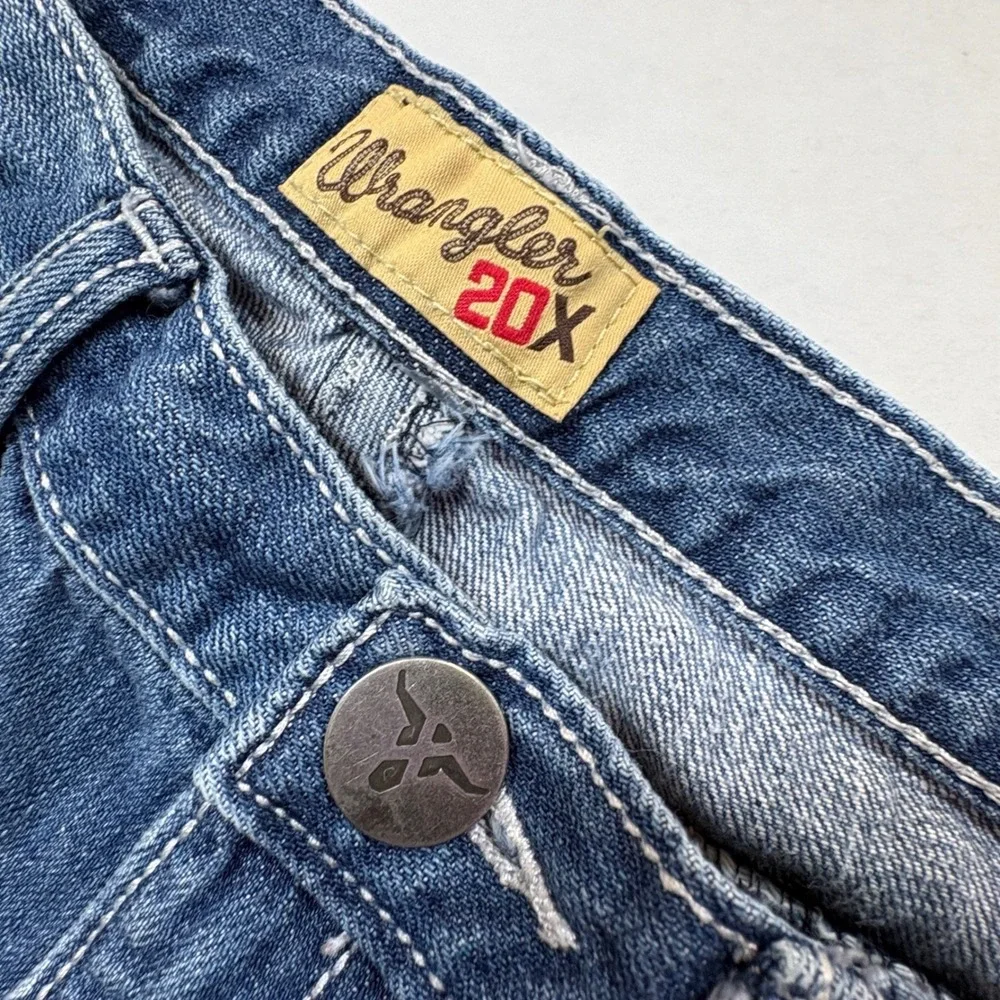 Wrangler 20X Jeans Men's 33x34 Blue No. 42 Vintage Bootcut Slim Fit‎